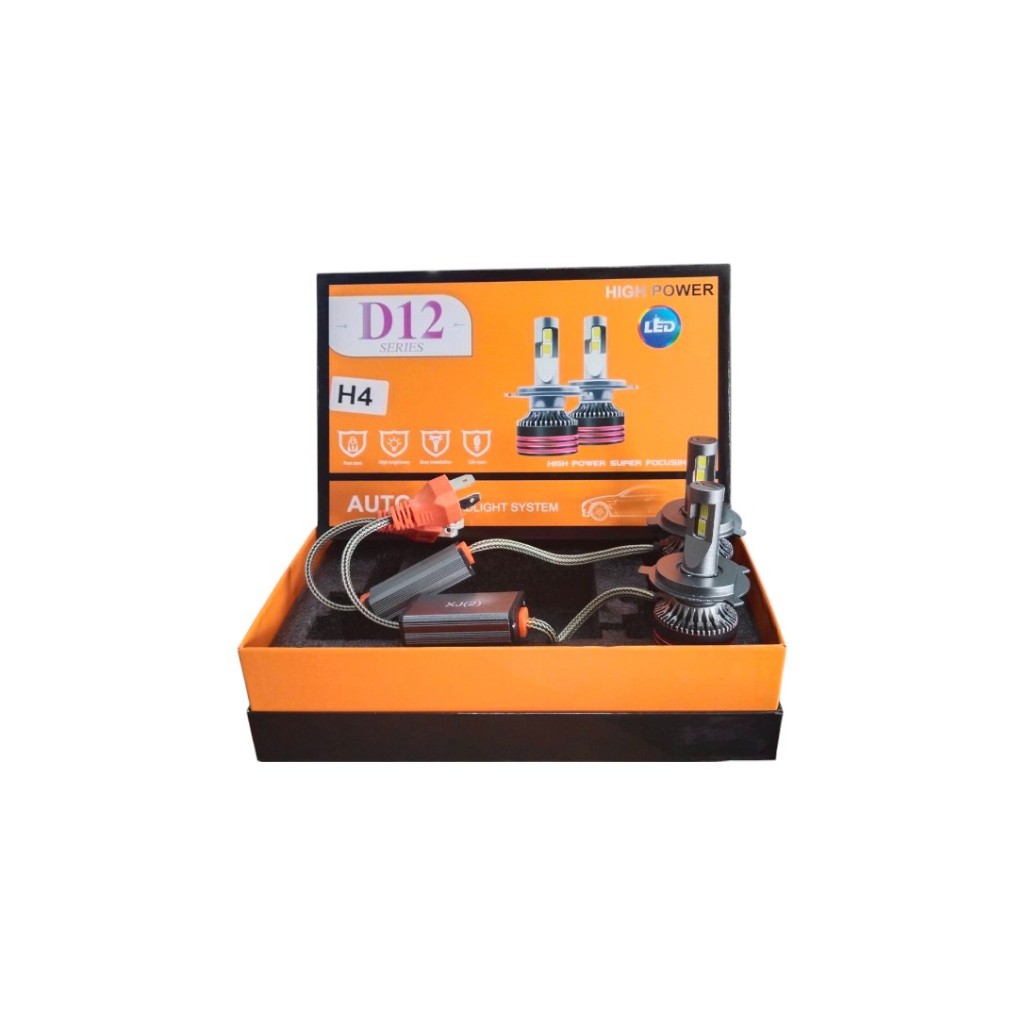 ไฟหน้ารถยนต์ D12 series - LED (ขั้วตรงรุ่น)