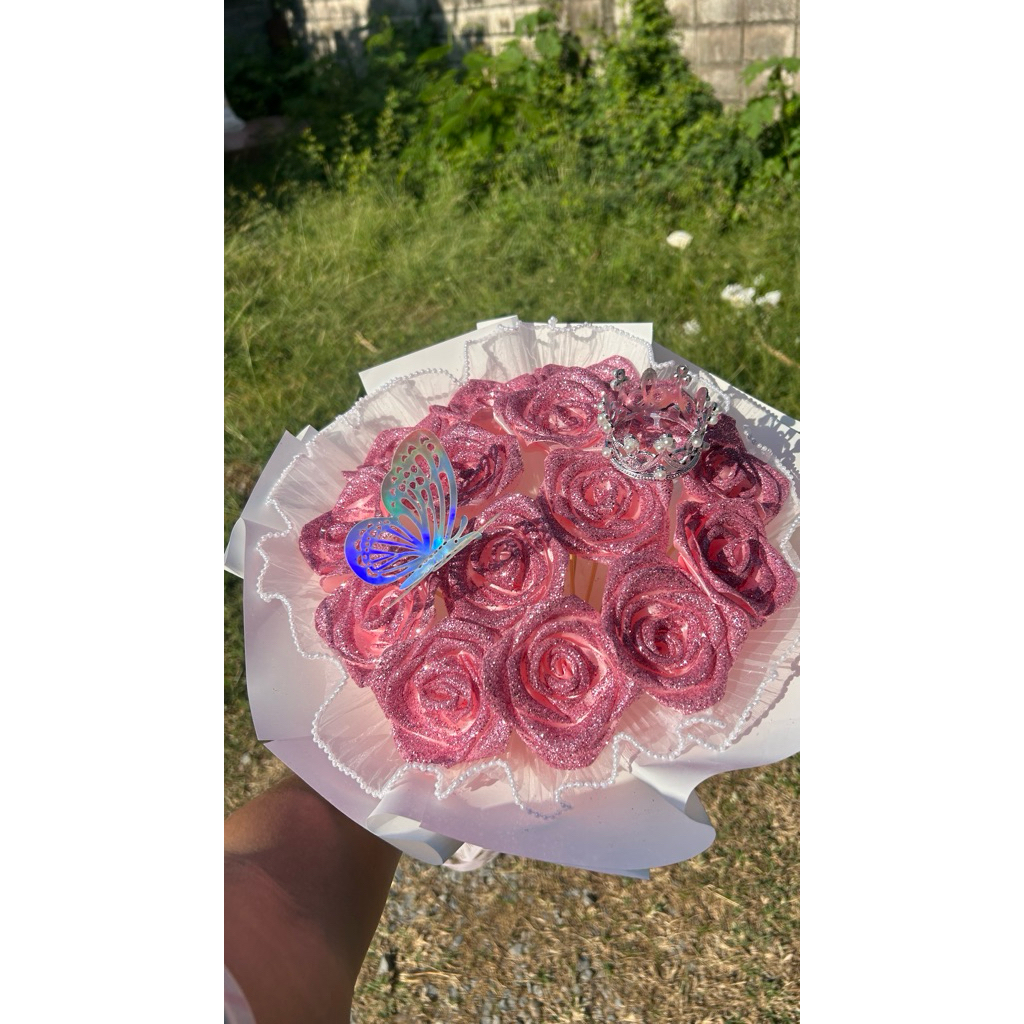 ช่อดอกไม้กุหลาบ 10 ดอก 15 ดอก 20 ดอก🌹