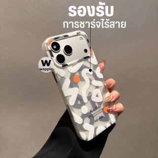 wapple-Case Magnetic Graffiti เคสโทรศัพท์แม่เหล็ก สำหรับรุ่นiPhone13ProMax- 17 17Air 17Pro 17ProMax