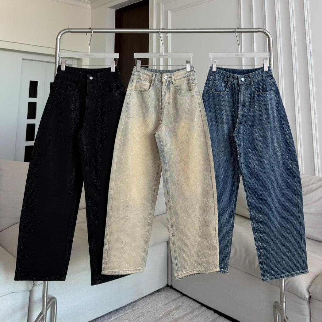 PTJ30330 Mars Sparkle Denim กางเกงยีนส์เพรช PROMTHONG