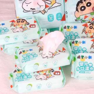 🧻 ทิชชู่เปียกแบบพกพา กระทัดรัดพกพาสะดวก ลายชินจัง | จัดส่งทันที 🚛
