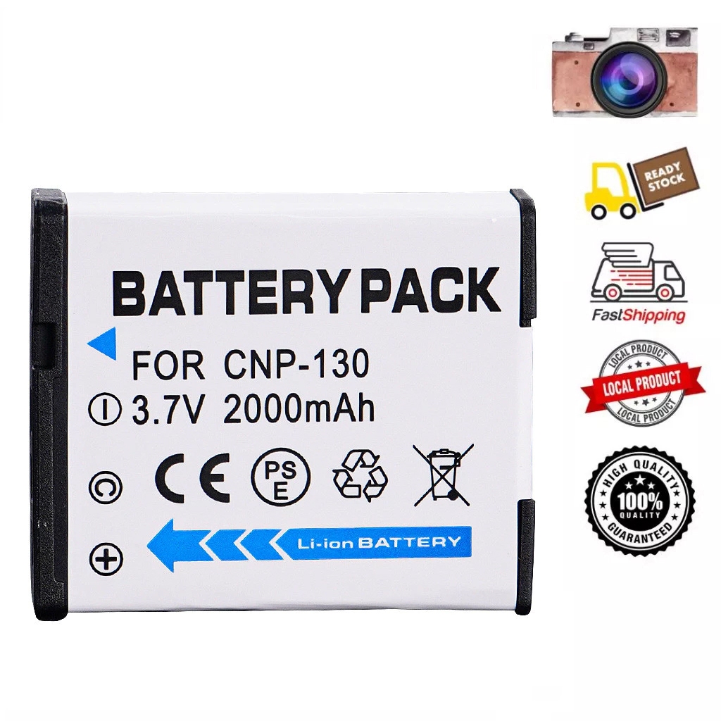 Casio NP-130A แบตเตอรี่กล้อง for EX-ZR2000 ZR3200 ZR3500 ZR3600 ZR4000 ZR3700 ZR5100 ZR5500 ZR แบตเต