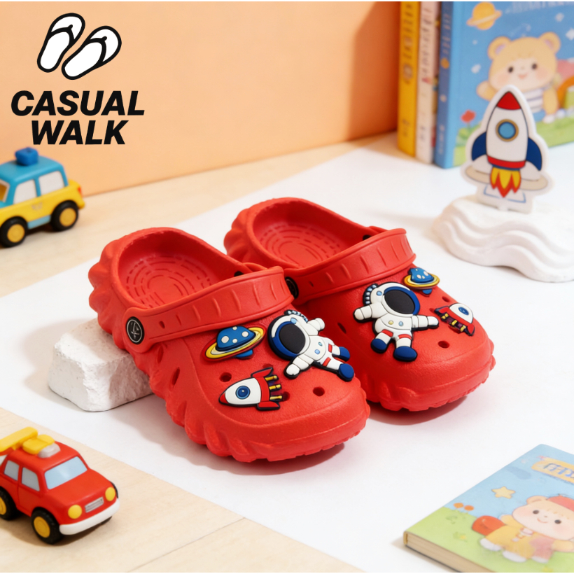 CASUAL WALK รองเท้าเด็ก EVA ลายอวกาศ น่ารัก เบา ใส่สบาย