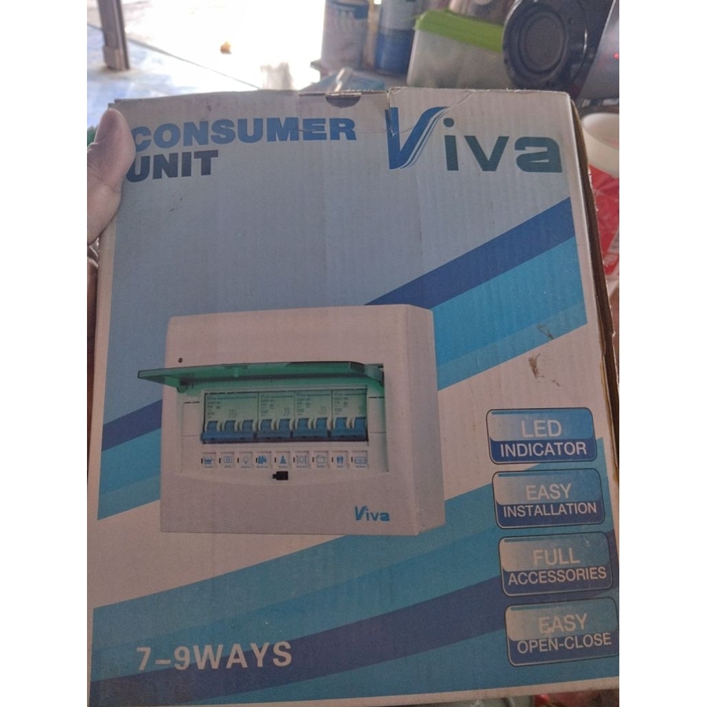 ตู้คอนซูมเมอร์ยูนิต (Consumer Unit)7-9 ways มีไฟ LED