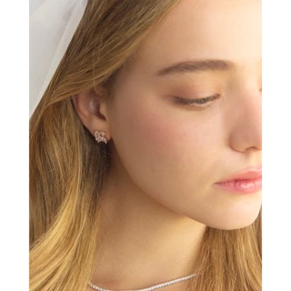 Julys - bridal stud earrings