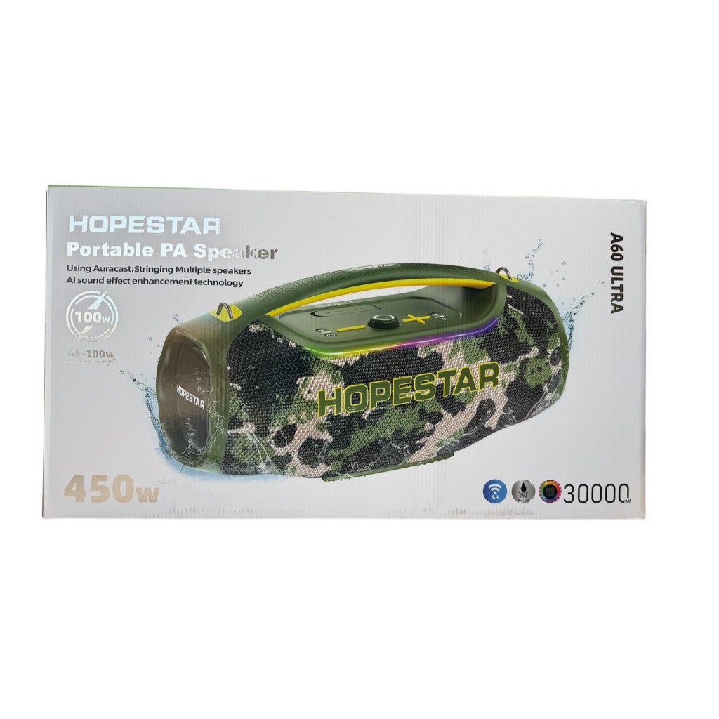 ลำโพง Hopestar A60 ULTRA  450W +1microphoneไร้สาย