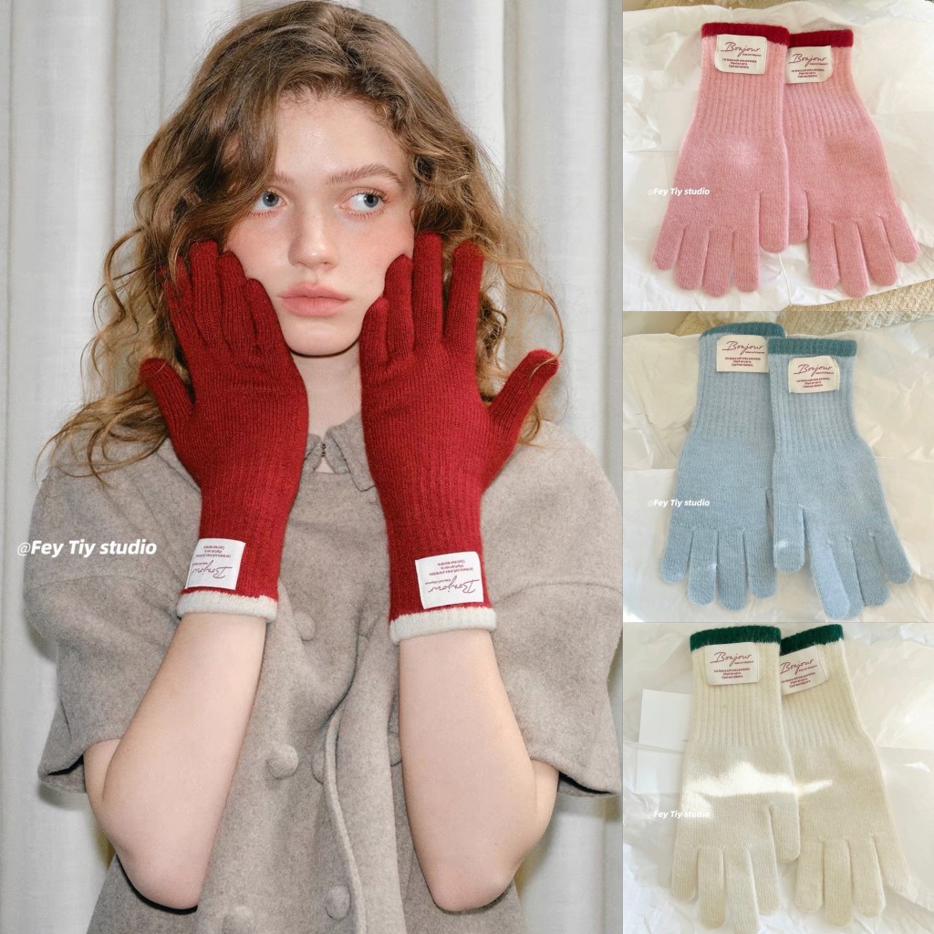 gurls.girl | Feytiy studio gloves ถุงมือกันหนาว ไหมพรม