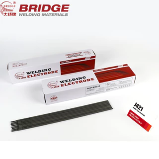 ลวดเชื่อม BRIDGE ขนาด 3.2x350 มม.ลังละ 20กก เกรด E6013 / J421 สำหรับ เหล็กเหนียว กัลวาไนซ์