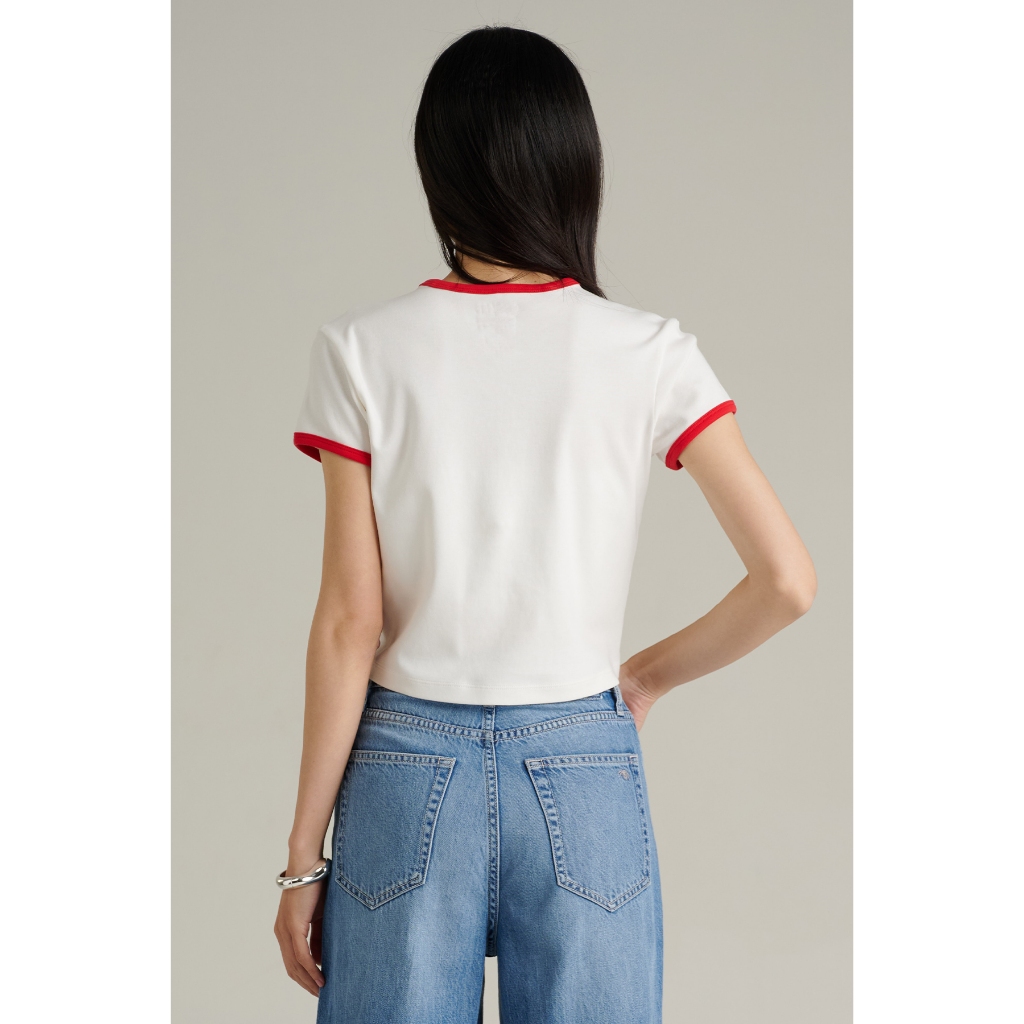 Mc JEANS تيشيرت نسائي قصير ضيق — صورة 3