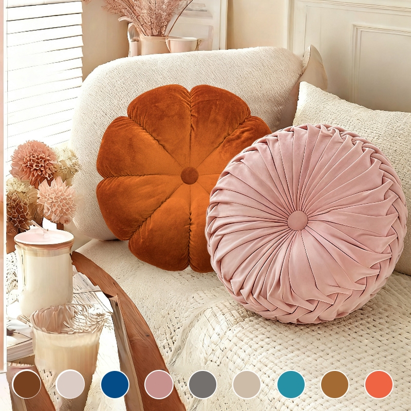 หมอนอิงสไตล์วินเทจนอร์ดิกทำมือ หมอนกำมะหยี่ จำเป็นสำหรับพักผ่อนที่บ้านหรือที่ทำงาน สบายไร้ภาระ ใช้งานได้ทุกสไตล์