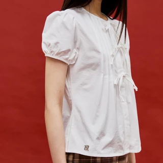 CHUUCHOP - (S-4XL) Yumi Blouse เสื้อเบลาส์แขนตุ๊กตา สไตล์จีน (C8483)