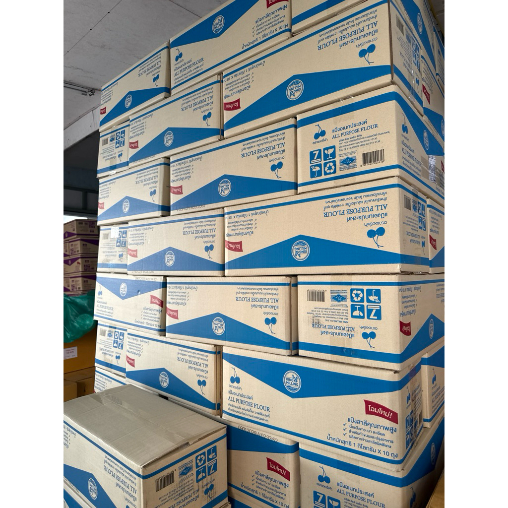 (**ยกลัง**)  แป้งเชอรี่ฟ้า ขนาด 1 กิโลกรัม บรรจุ 10 ถุงหมดอายุ เดือน 7ปีหน้า 2569