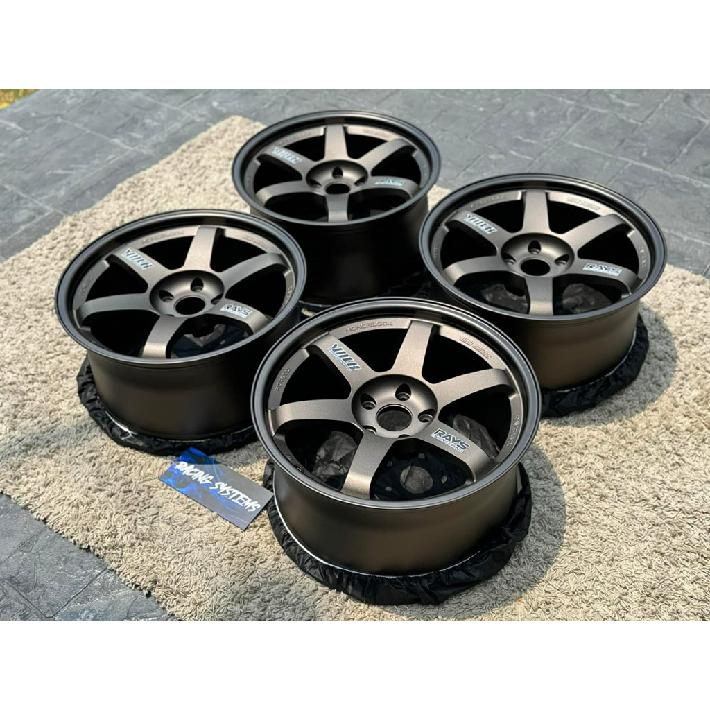 TE37 ก้านยก ขอบ18“ (สีเทียบแท้ RCS code) ล้อสั่งตัด เลือก Pcd. รูได้ 5รู108-120