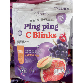 🍹Ping Ping C Blinks ปิ๊ง ปิ้ง ซี บลิ้งค์ Foundercollyผลิตภัณฑ์เสริมอาหาร ตราฟาวเดอร์คอลลี่ Founderskin1ห่อบรรจุ30ซอง