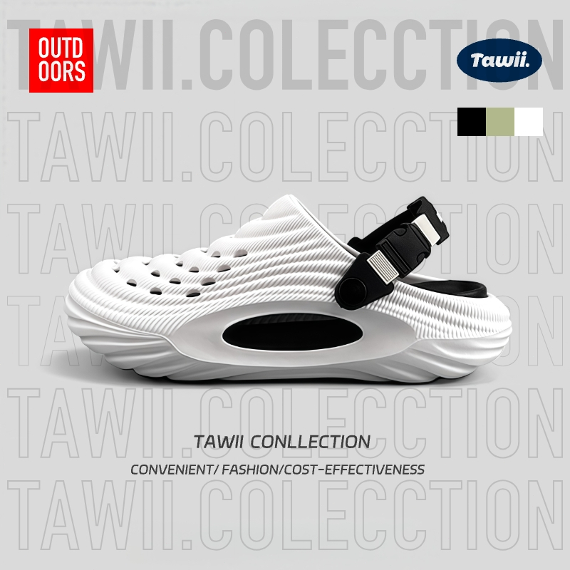 Tawii. รองเท้าแตะ  รองเท้าสวม รองเท้าชาย รูรองเท้า ชายหาด รองเท้าสวยๆ รองเท้าแตะ ใส่ได้หญิงและชาย