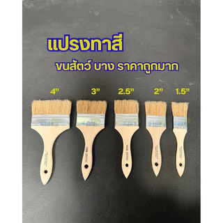แปรงทาสี ด้ามไม้ ขนหนา ถูก ดี ทนทาน แปรงทาสีบ้าน