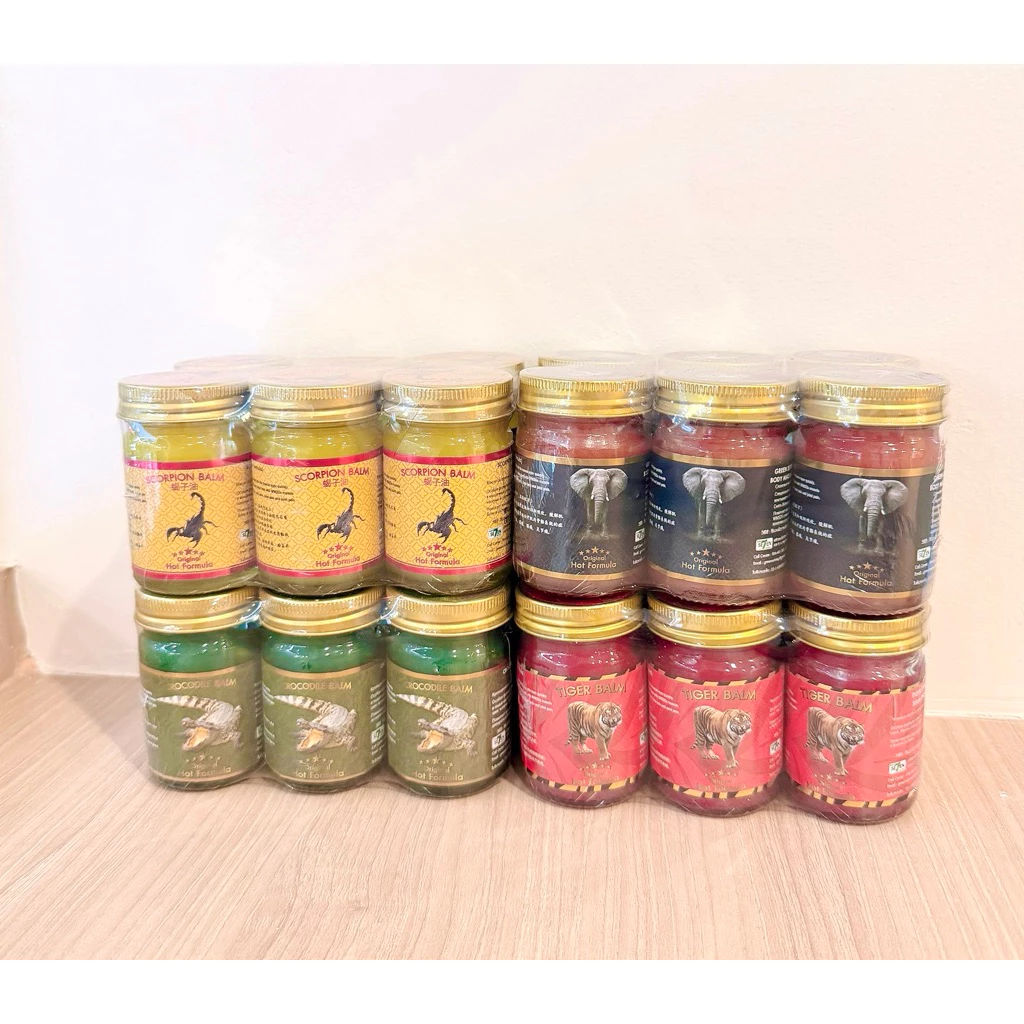 GreenSevenกรีนเซเว่นบาล์มนวดผิวกายเพื่อผ่อนคลายขนาด 50g (1แพ็คมี 6ชิ้น) มี4กลิ่น