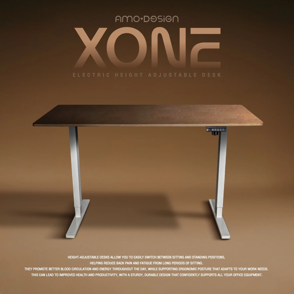 [ส่งฟรี] Amo Design รุ่น Xone Electric Standing Desk โต๊ะทำงาน โต๊ะปรับระดับไฟฟ้า จอ LED มี 2 ขนาด มอเตอร์เดี่ยว