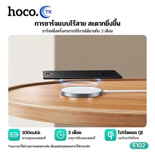 HOCO อุปกรณ์ติดตามตำแหน่งอัจฉริยะ GPS การ์ด ระบบคู่ iOS/Android ระบุตำแหน่งทั่วโลก รองรับการชาร์จ E102