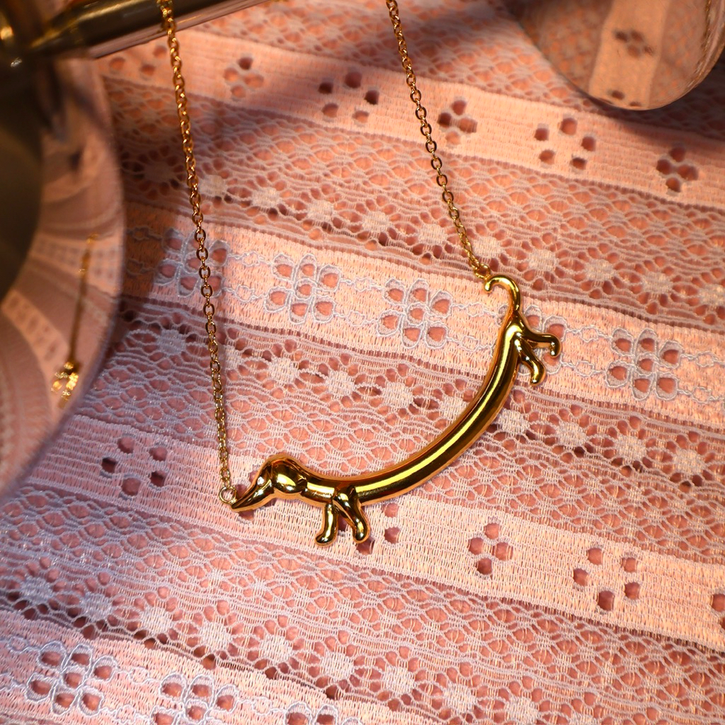 gigaglam dachshund necklace | สร้อยดัชชุน ไม่ลอก ไม่ดำ