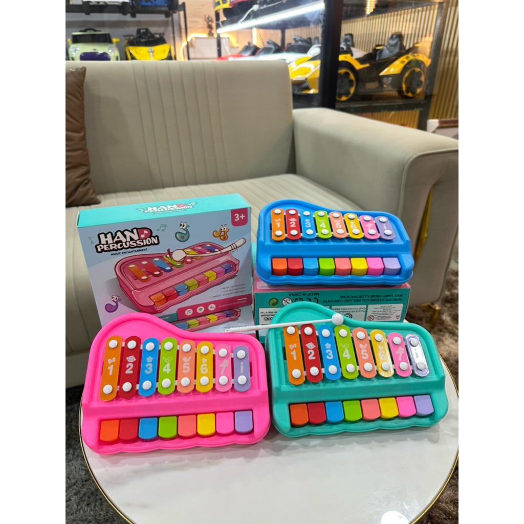 เปียโนเด็ก ไซโลโฟน 2in1 ตัวโน๊ต 8ปุ่ม 2in1 Piano and Xylophone toy 8 Key ของเล่นเด็ก No.11021