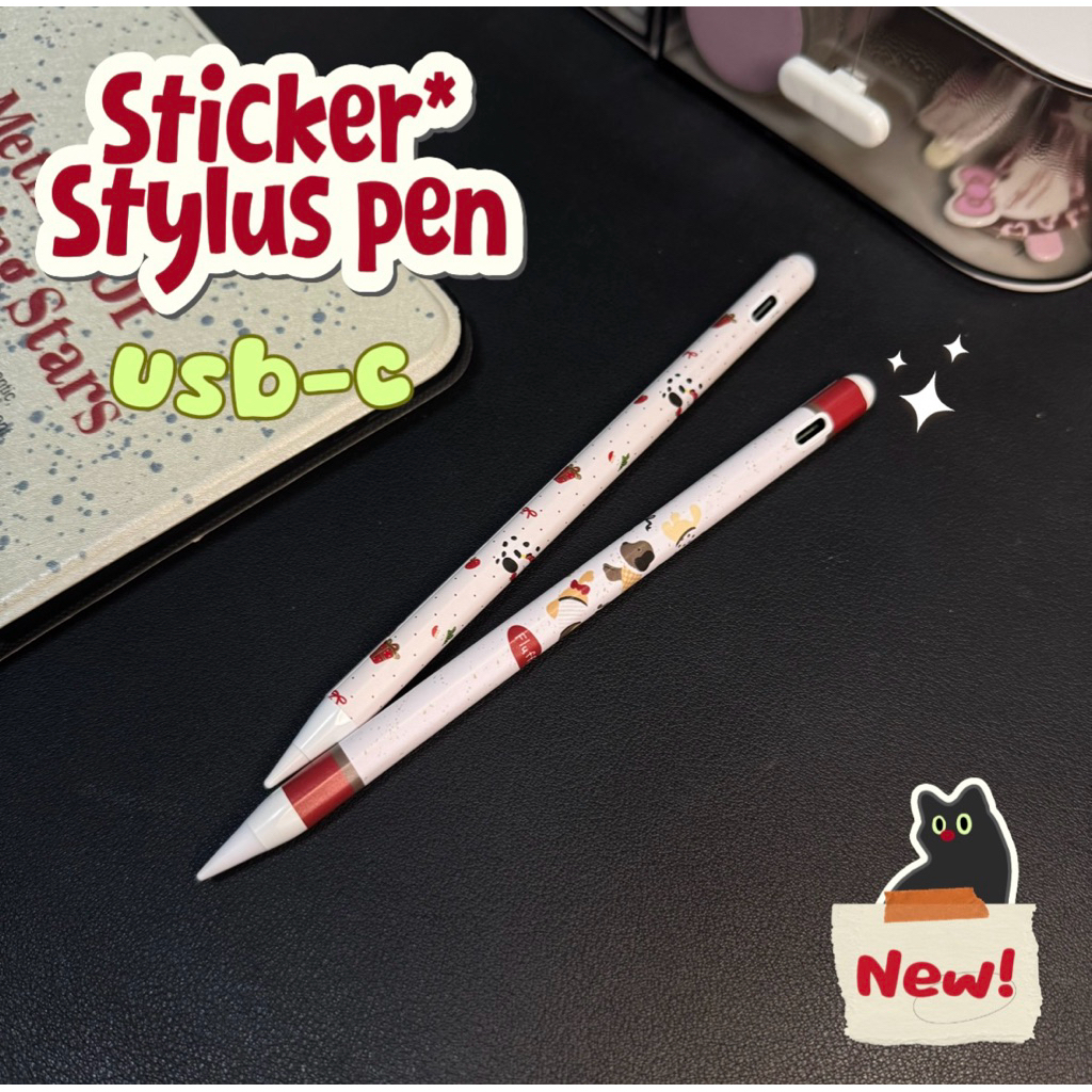 พร้อมส่ง✨ สติกเกอร์สำหรับติดปากกา Stylus pen USB-C แบบมีช่องชาร์จ ยี่ห้อ3M
