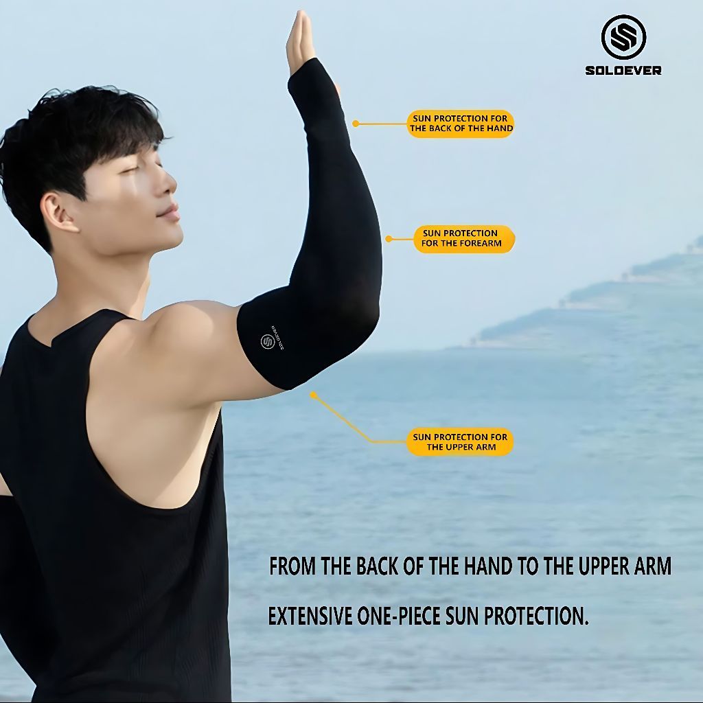 SOLOEVER ปลอกแขน ปลอกแขนกันแดด UV Protection รูปที่ 5