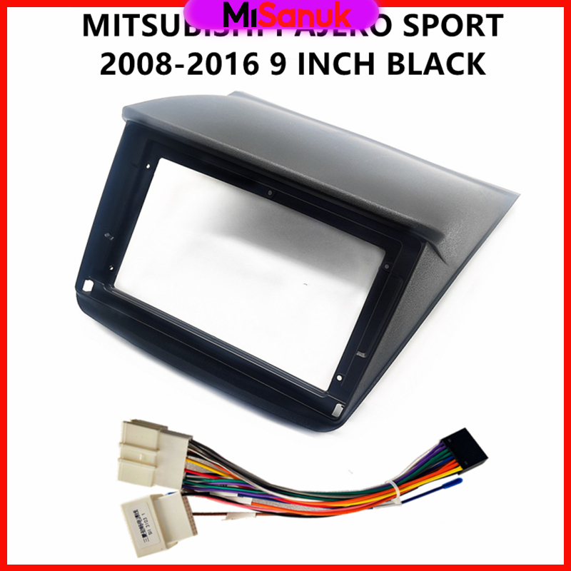 9 นิ้วพร้อมปลั๊ก16พินตรงรุ่นมิตซูสำหรับรถMitsubishi triton pajro ประมาณปี2006-2014 กรอบวิทยุใส่จอแอนดรอยด์ขนาด