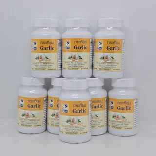 กระเทียม Garlic ตรา บลูเบิร์ด ขนาด 600 มิลลิกรัม 60 แคปซูล