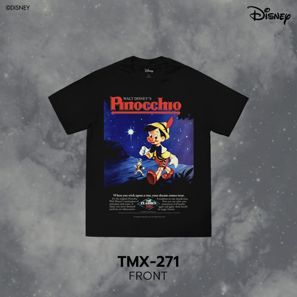 Power 7 Shop เสื้อยืดการ์ตูน "Pinocchio" คอลเลคชั่น "Disney Classics" (TMX-271) — صورة 2