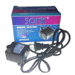 ปั๊มน้ำขนาดจิ๋ว SONIC AP 600 ปั๊มน้ำตู้ปลา อ่างปลา AP600 ใช้สายขนาด 8มิล