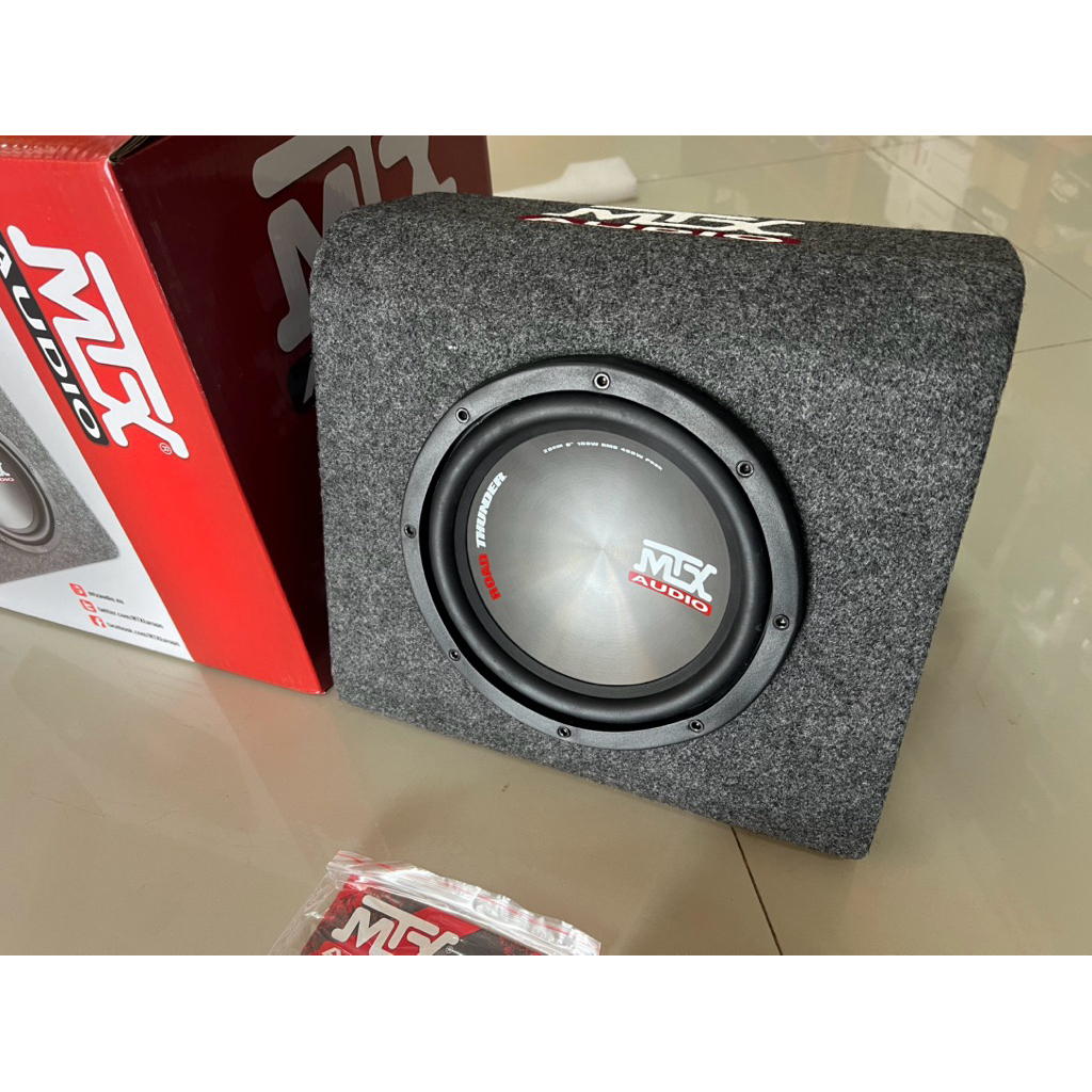 ใบละ 2995บาท BassBox ลำโพงเบส8นิ้ว มีแอมป์ในตัว ยี่ห้อ MTX ลำโพงเบสติดรถยนต์ ราคา ถูกที่สุด ดีลบีเคเค แกลเลอรีภาพที่ 2