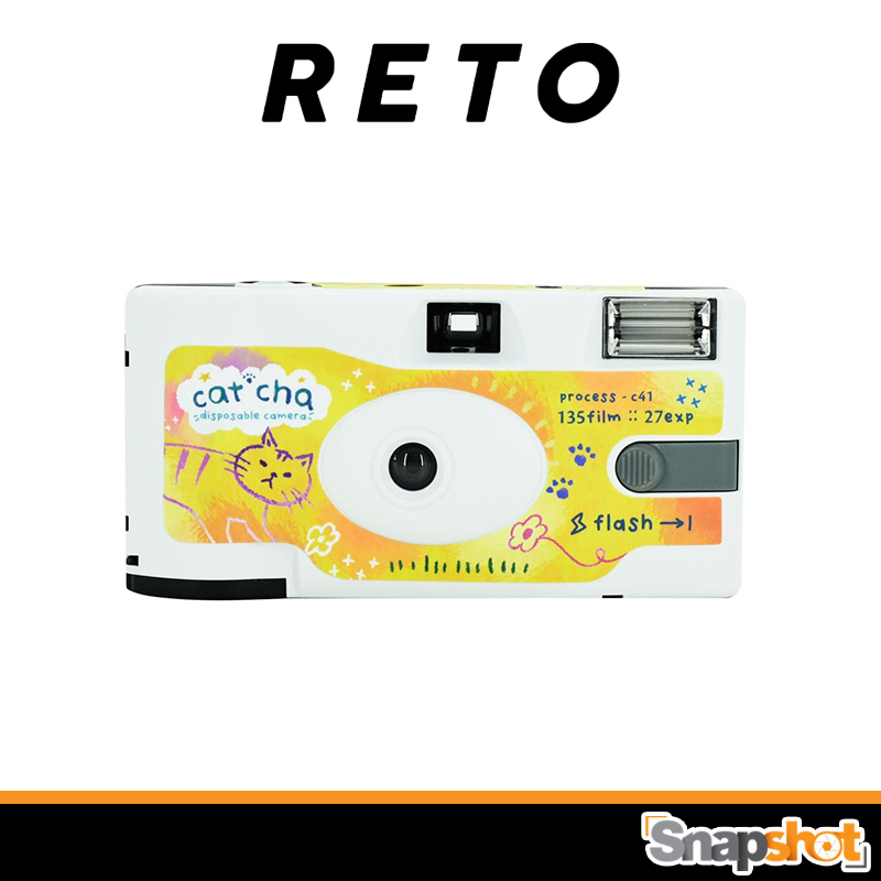 กล้องฟิล์ม Retocolor Cat'cha 400 Disposable กล้องฟิล์มใช้แล้วทิ้ง