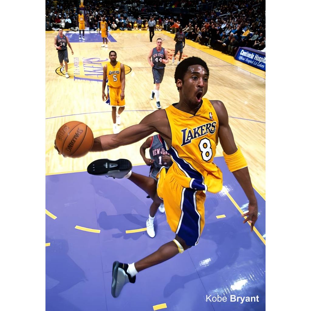 โปสเตอร์ รูปถ่าย นักกีฬา บาสเกตบอล โคบี ไบรอันต์ Kobe Bryant POSTER 11.5"x16.5" นิ้ว A3 Photo Basket
