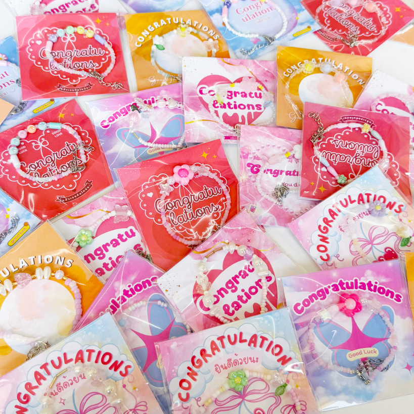 ของขวัญปัจฉิม สร้อยข้อมือ สร้อยคอ พร้อมแพ็กพร้อมใช้ น่ารักมาก