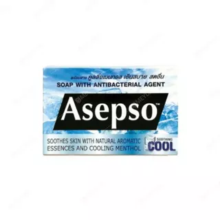 ( แบบก้อน ) Asepso Soap อาเซปโซ โซฟ สบู่อาบน้ำ 70-80 กรัม
