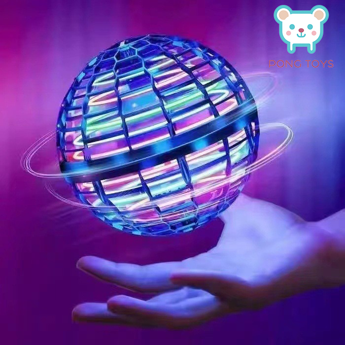 Flynova Pro UFO ลูกบอลบินวิเศษ  จานหมุน LED เรืองแสง+เสียงรอบทิศทาง ของเล่นหมุนได้ [จัดส่งกรุงเทพ]⚡ส่งภายใน 24 ชม.⚡