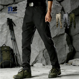 กางเกงสีดำ IX9 ผ้ายืด กางเกงกันน้ำยืดหยุ่นสำหรับการเดินเท้าแ…