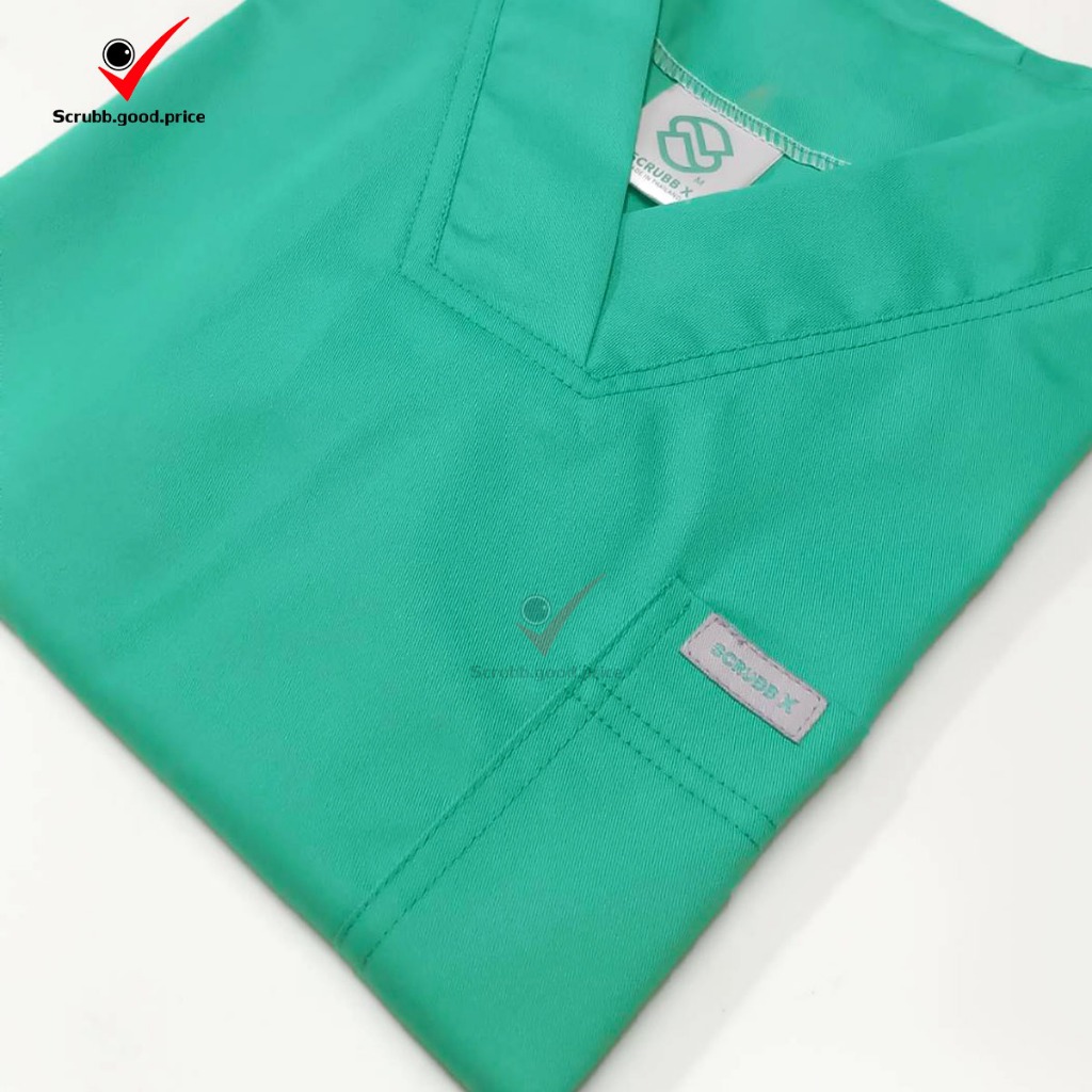 ชุดสครับคอวี สีเขียวมิ้นท์ พร้อมส่ง ชุดบุคลากรทางการแพทย์ ชุดสครับแพทย์ ชุดสครับคุณหมอ ชุดสครับพยาบาล ชุดปฏิบัติการ - รูปที่ 3