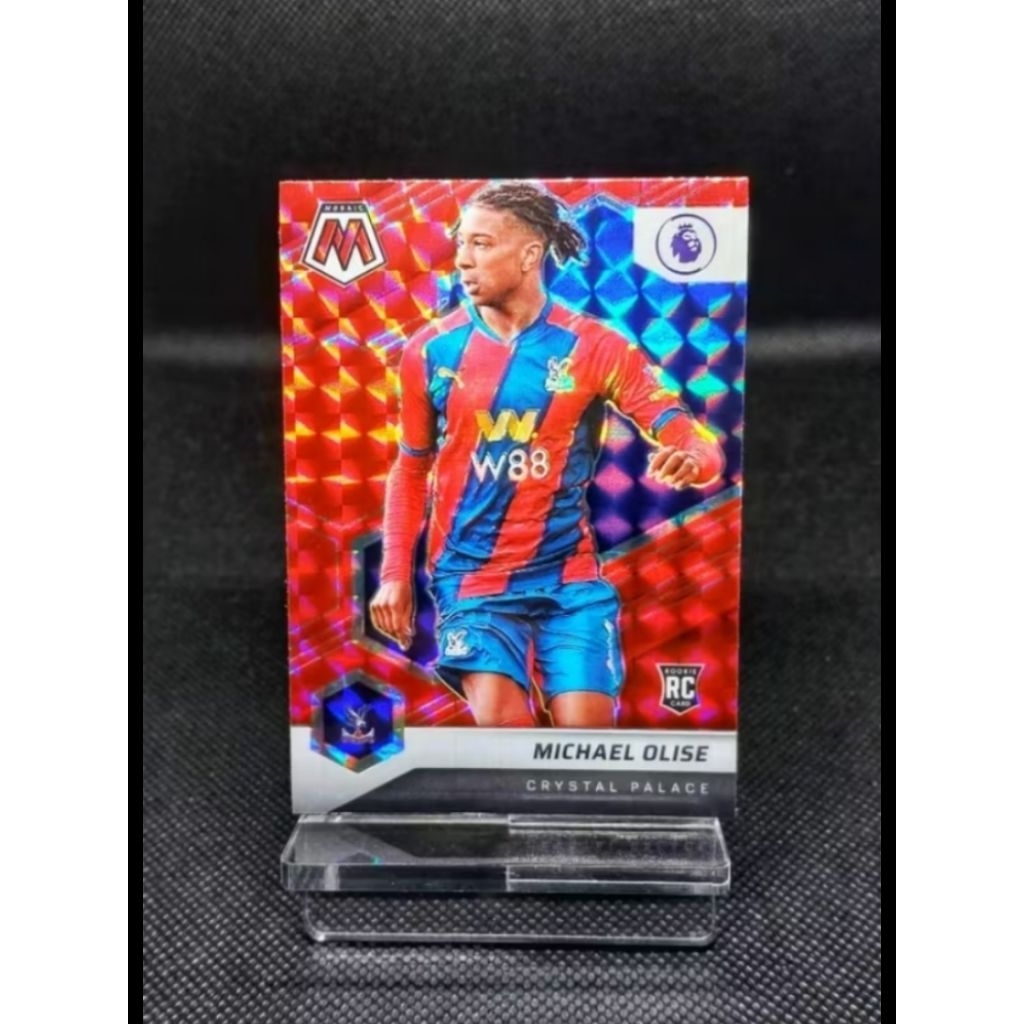 การ์ดฟุตบอล MICHAEL OLISE RC 2021-22 PANINI MOSAIC  RED  PRIZM ลิขสิทธิ์แท้