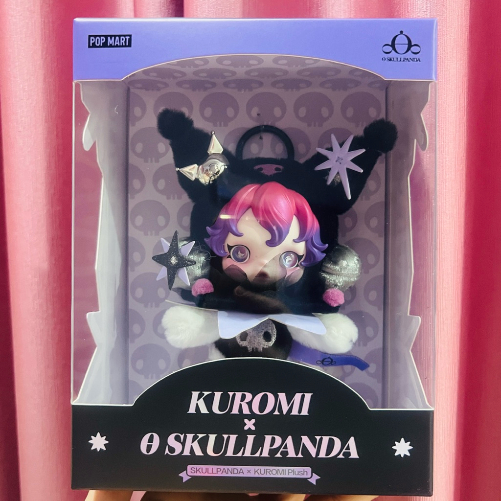 📍พร้อมส่ง💯% POP MART SKULLPANDA × KUROMI Plush Pendant[รับประกันของแท้💯%ค่ะ]