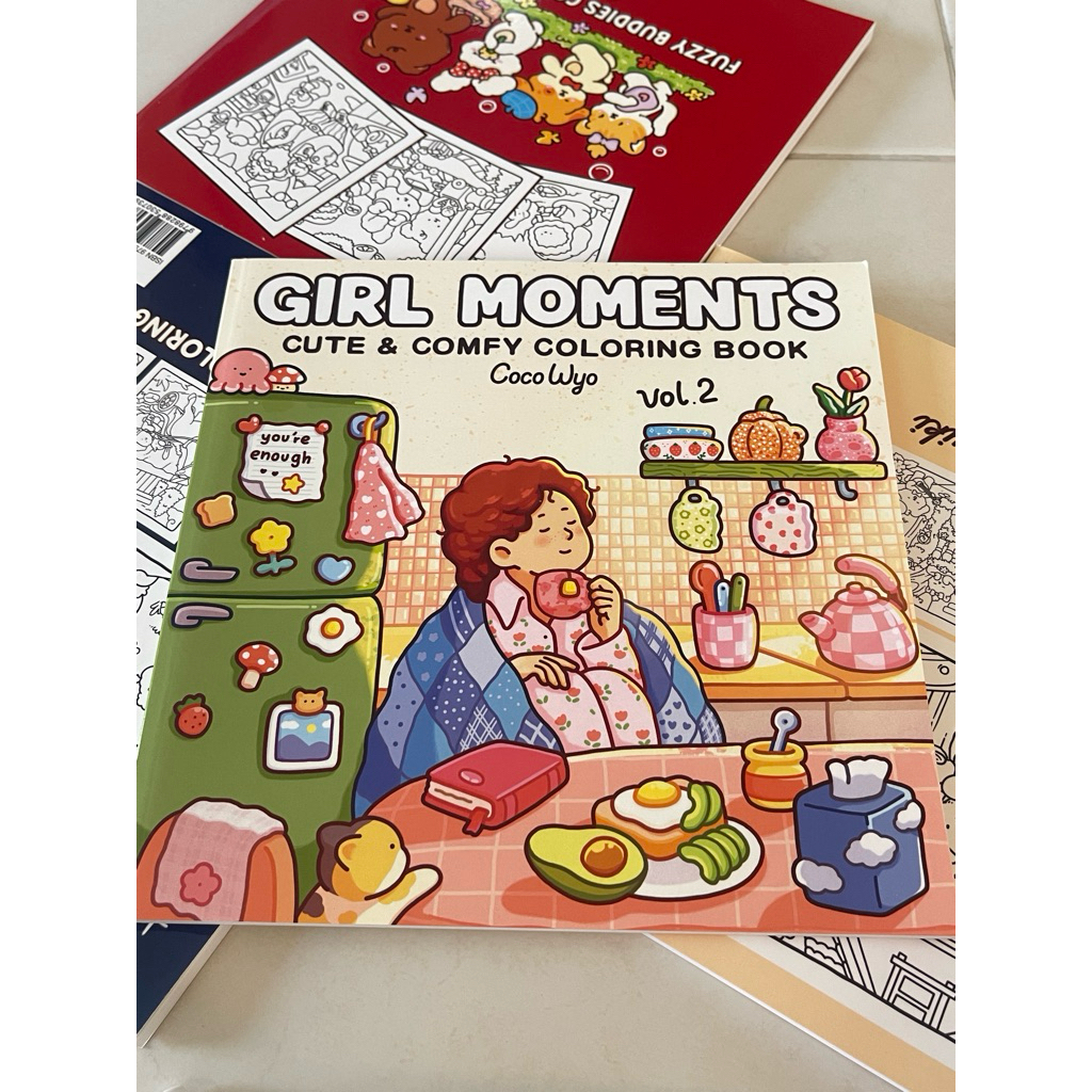 สมุดระบายสี Girl Moment V.2 โดย CoCo Wyo ของแท้ Coloring book