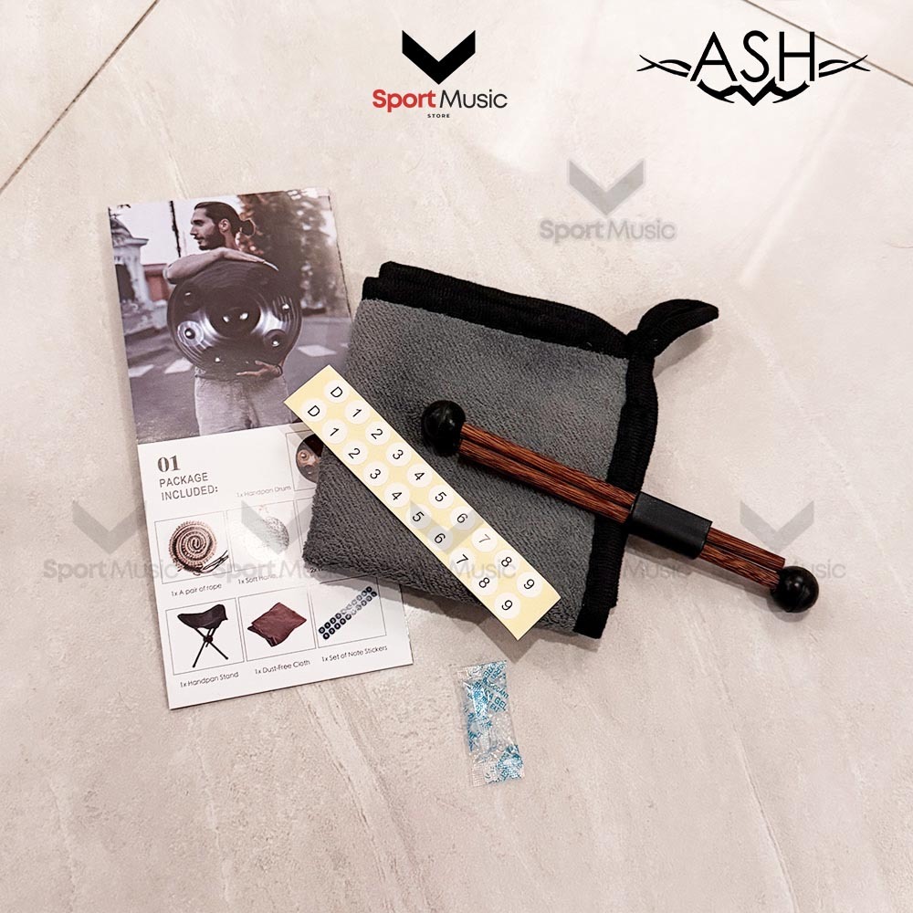ASHs Handpan Drum ขนาด 22" นิ้ว 9 note พร้อมกระเป๋า รูปที่ 5