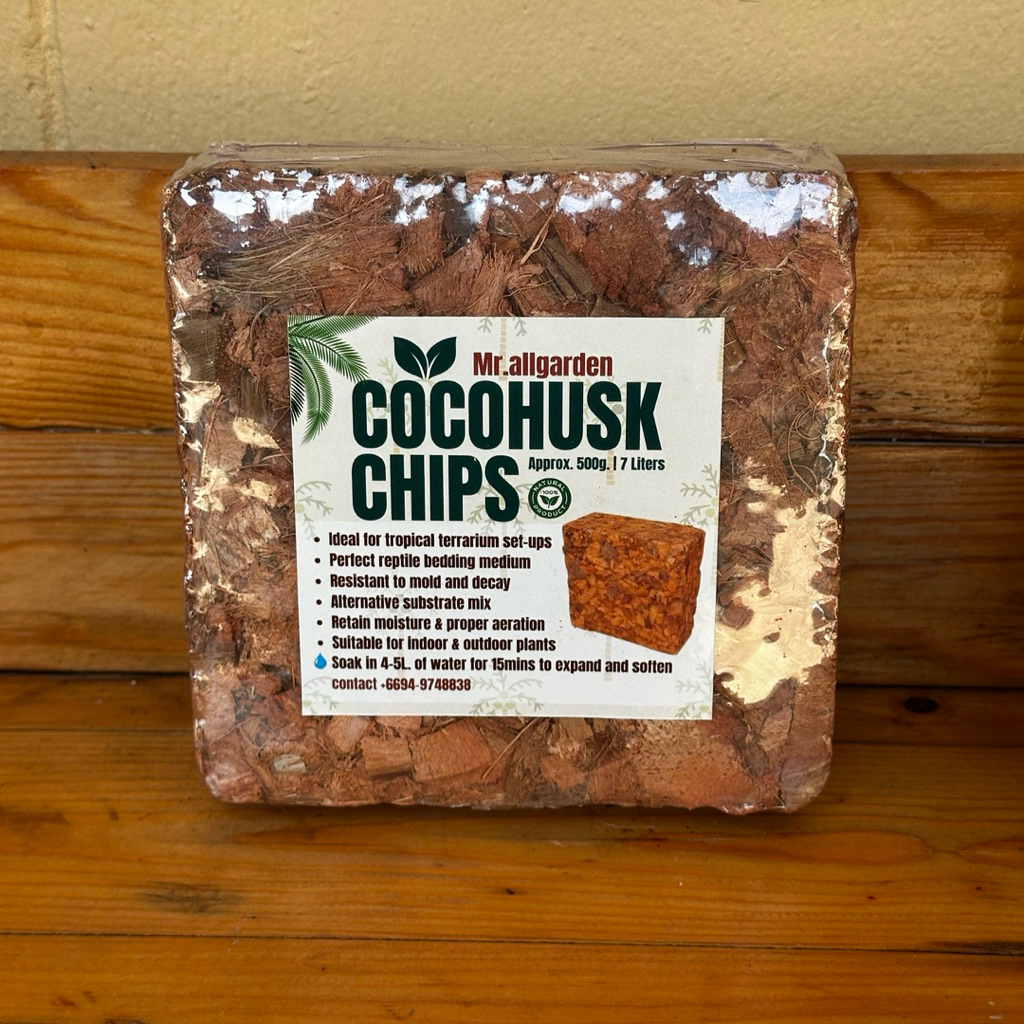 กาบมะพร้าวอัดก้อน ขุยมะพร้าวอัดก้อน ใยมะพร้าวอัดก้อน 500g. Cocopeat Cocohusk Cocofiber
