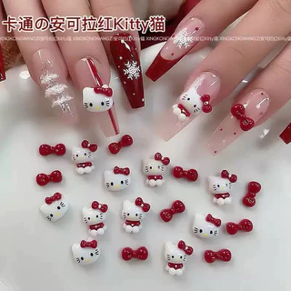 [20-30ชิ้น] อุปกรณ์แต่งเล็บ เรซิ่นจิ๋วโบคิดตี้ โบคละสีใช้ติดเล็บ