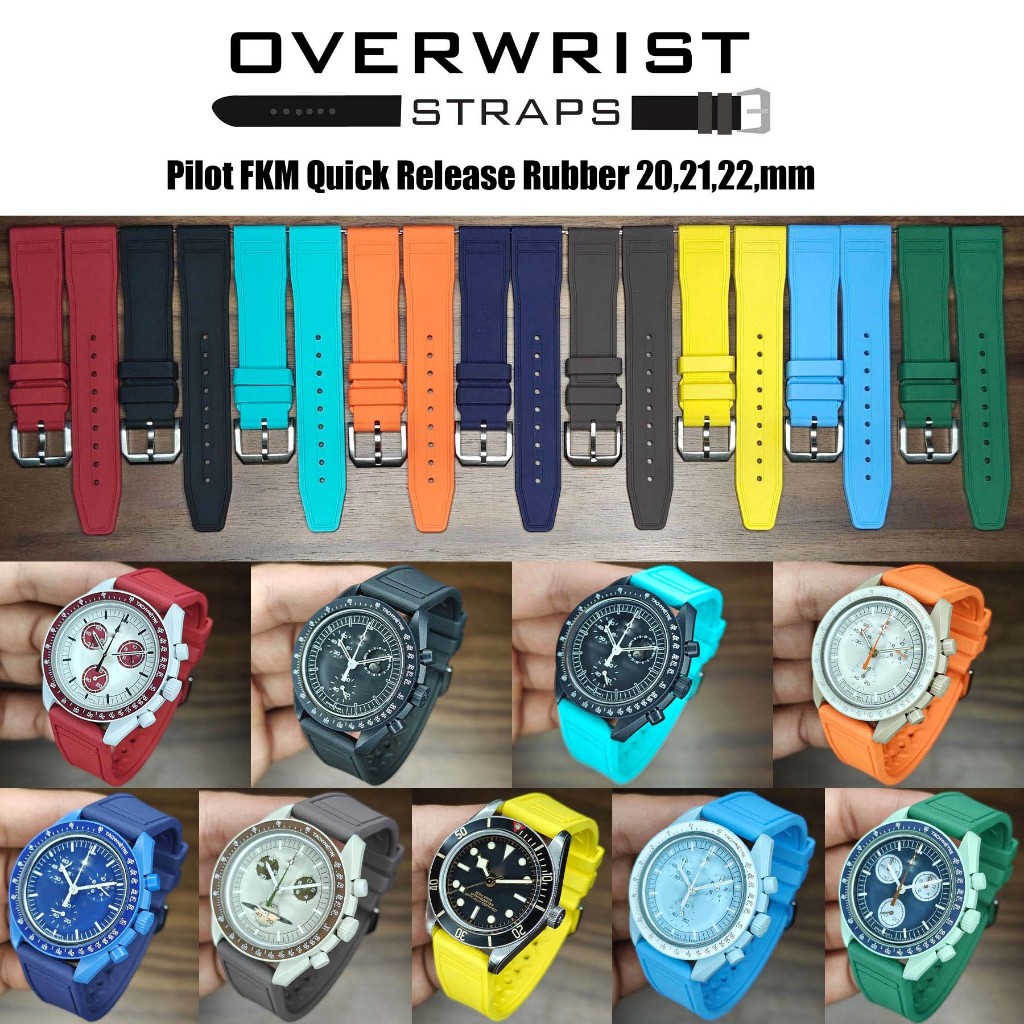 สายนาฬิกา สายยางรุ่น Pilot FKM Quick Release Rubber Strap