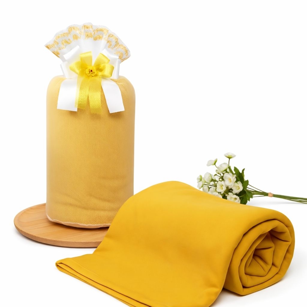 สังฆทานผ้าห่มชุดอุ่นบุญ สีกรักทอง ขนาด 60x80นิ้ว