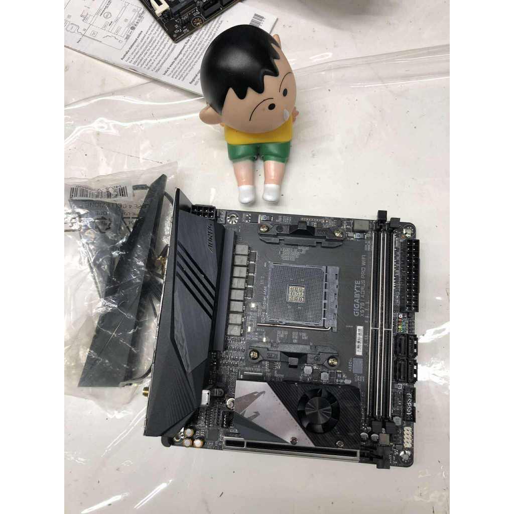 MAINBOARD (เมนบอร์ด) AM4 GIGABYTE X570 I AORUS PRO WIFI ตัวท็อป ไม่มีกล่อง ใช้งานปกติ ประกันร้าน