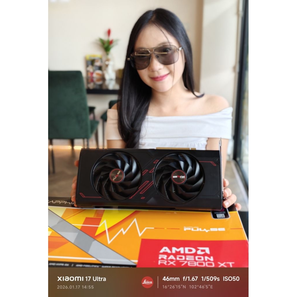 AMD SAPPHIRE RX7800XT 16GB มี ปก.ศูนย์ ครบกล่อง
