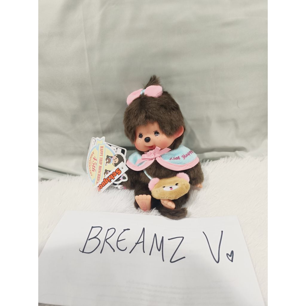 ❤️พร้อมส่ง❤️ Monchhichi 45th anniversary ตุ๊กตา ใหม่ป้ายครบ ตำหนิจุกนม หายาก